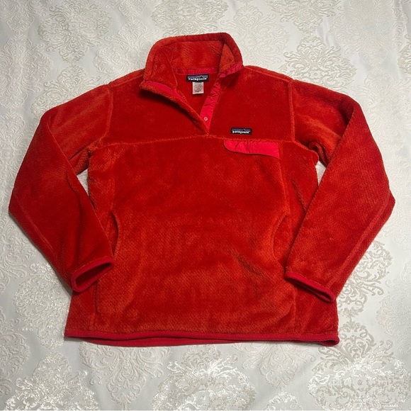 Patagonia Re-Tool Snap-T Fleece Pullover Burnt Orange Size Medium - Picture 1 of 6